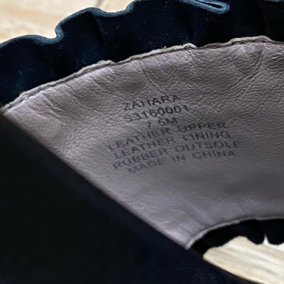 KATE SPADE “Zahara” Ruffle Trim Black Slides Espadrille Size 7.5 - Picture 14 of 15